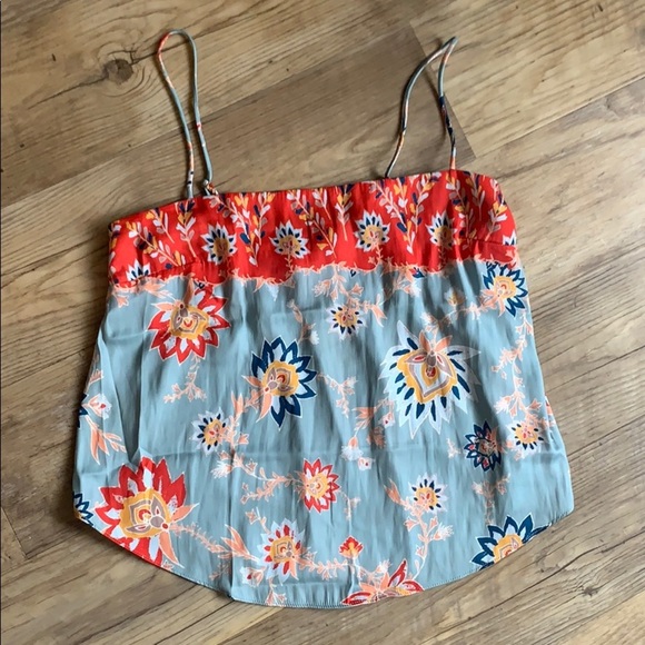 Free People True Blue Printed Cami Sz S - Picture 4 of 7